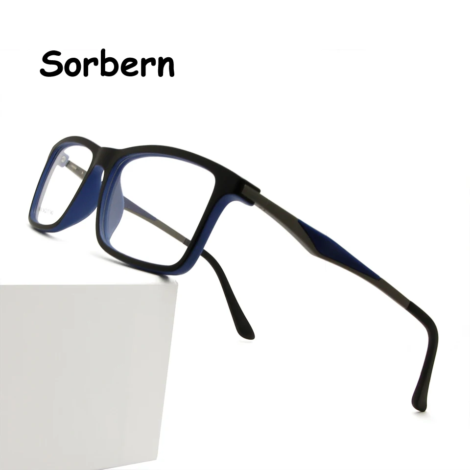 TR90 Myopia Optical Glasses Frame Men Ultralight Square Prescription Eyeglasses Frame Man Demo Lens Women'S Eyewear Frames