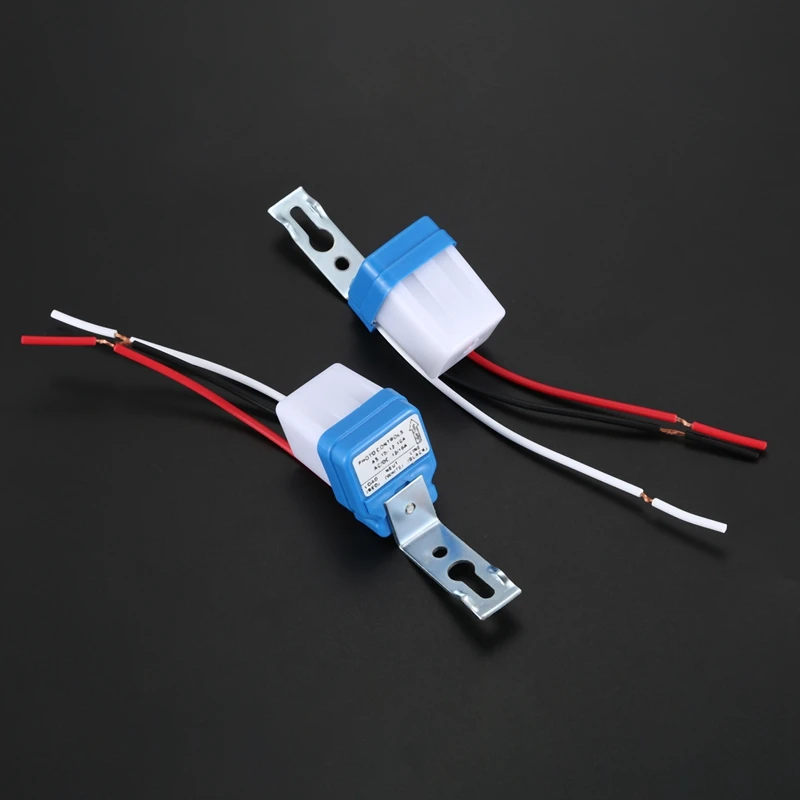 Fotocélula de encendido y apagado automático, interruptor de Sensor de fotointerruptor de luz de calle AC/DC 12V 10A, 10 Uds.
