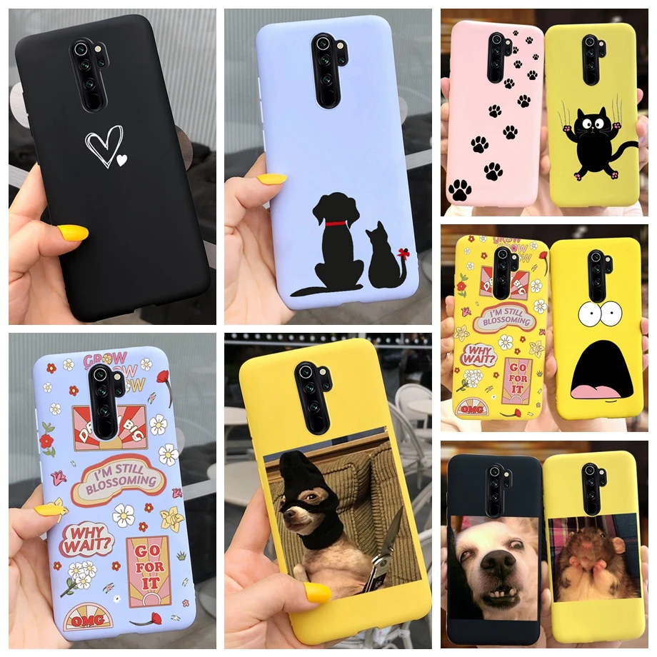 

Чехол-накладка для Xiaomi Redmi Note 8, 6,3 дюйма, с изображением забавной кошки, собаки, для Redmi Note 8 pro, Note8, 8pro, 6,53 дюйма, бампер