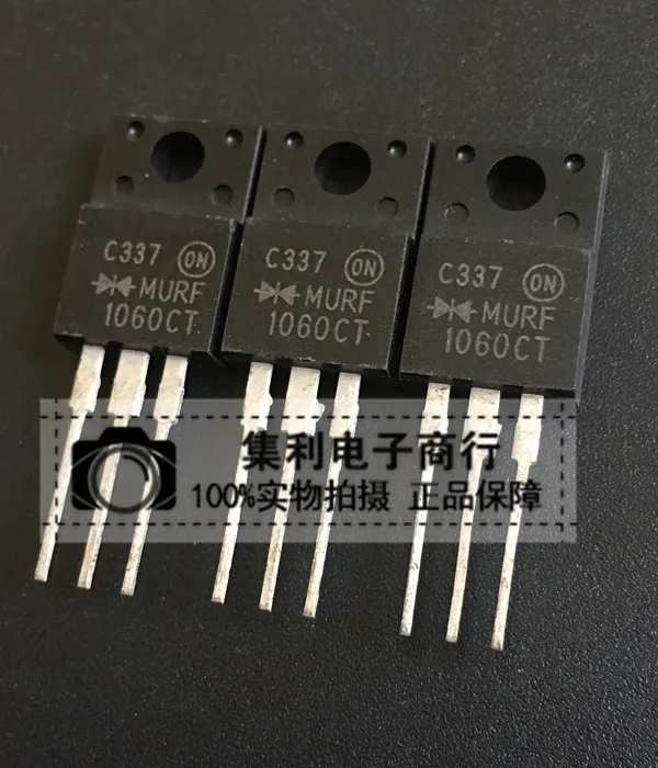 

10PCS/Lot MURF1060CT TO-220F 600V 10A