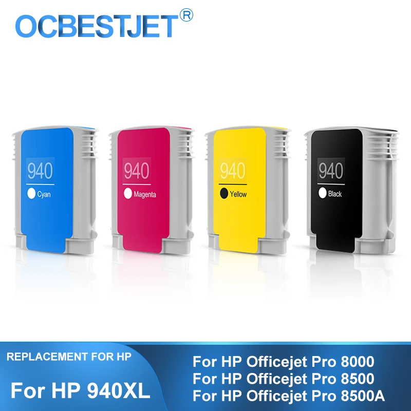 

[Third Party Brand] For HP 940 XL 940XL Compatible Ink Cartridge For HP Officejet Pro 8000 8500 8500A Printer