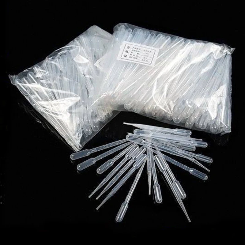 10Pcs 0.2ml/0.5ml/1ml/2ml/3ml/5ml LDPE Disposable Clear Plastic Eye Dropper Transfer straws Graduated Perfume Liquid Pipettes