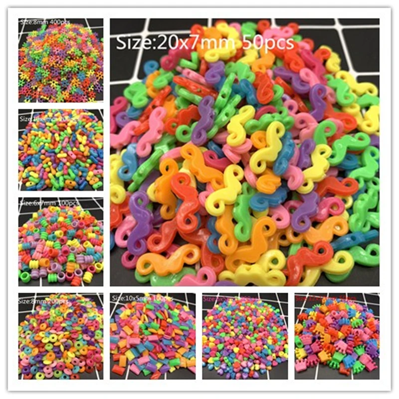 Color Acrylic Beads Earrings Necklace Accessories Beads For Jewelry Making DIY Jewelry Necklace Accessories