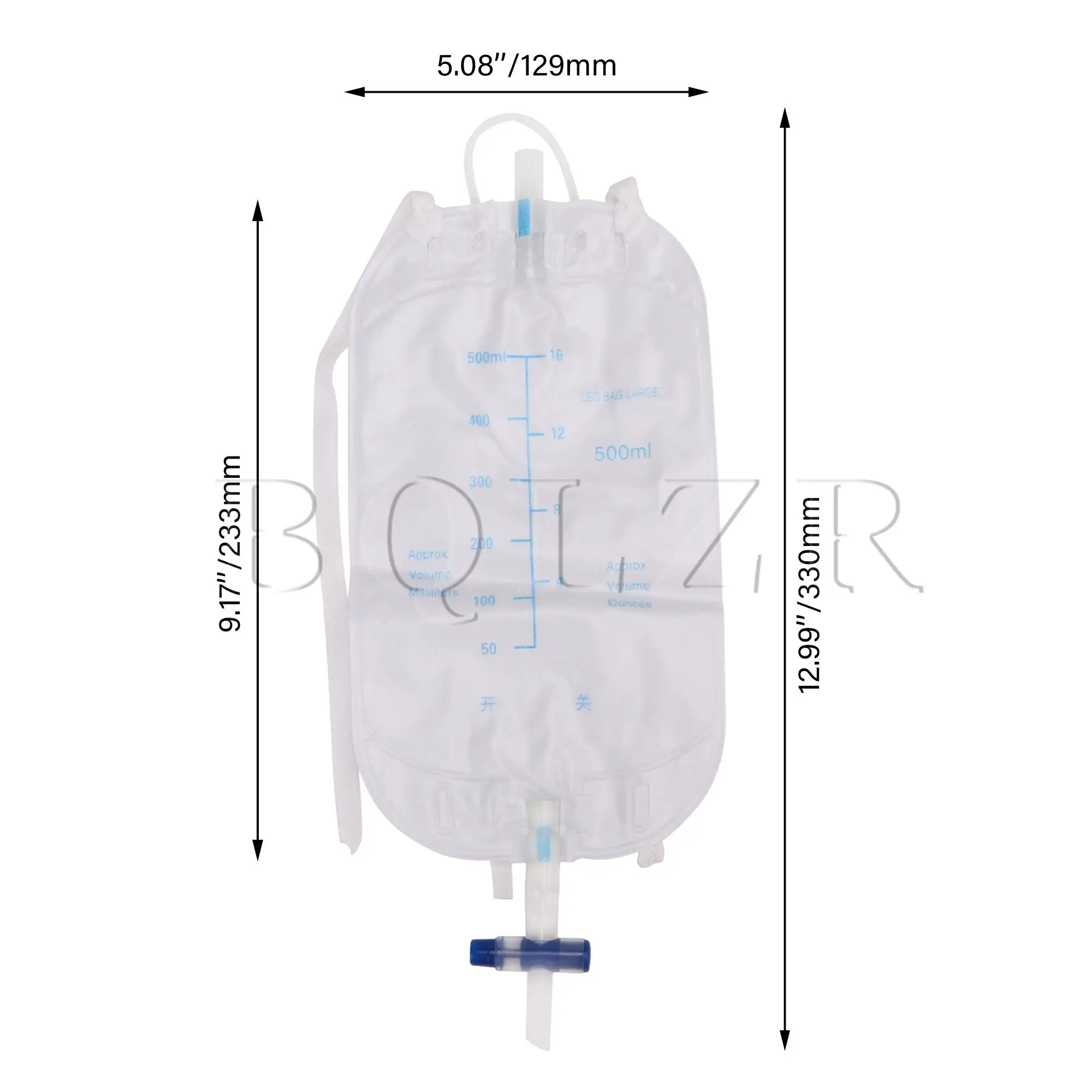 BQLZR 5pcs 500ml Urinary External Feet Bag Holder Incontinence Supply