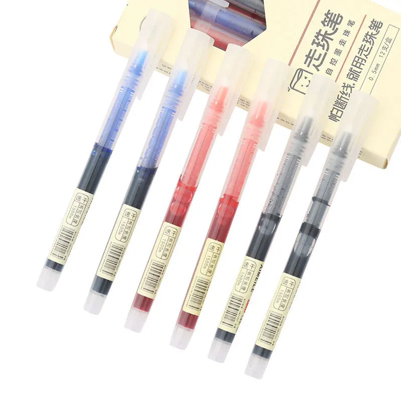 8 Colors Quick Dry Roller Pen Straight liquid Ink Gel Pen 0.5mm Colorful School office Stationery Japan MUJIs Style Pens