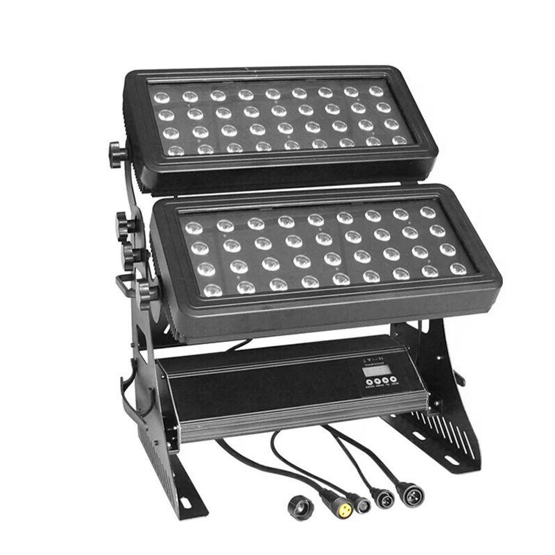 72x10w Led Wall Washer IP65 Wash wall Outdoor RGBW 4 in1 DMX 512 Dual-head Outdoor Dimmable