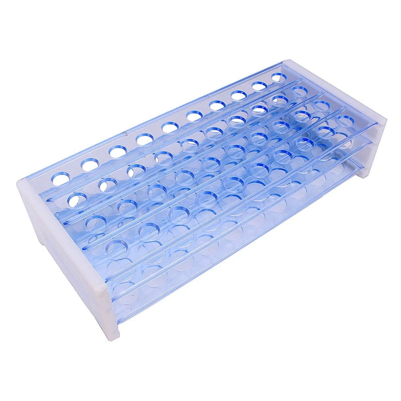 Plastic 3 Layers Lab Test Tube Rack Holder for 18mm Centrifugal Pipe Stand 40 Holes