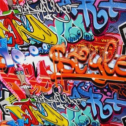 New 0.5*2m PVA Dipping Hydrographics Water Transfer Printing Film Graffiti Style