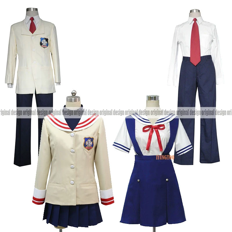 

CLANNAD Nagisa Furukawa Tomoya Okazaki Kyou Fujibayashi Clothing Cosplay Costume,Customized Accepted