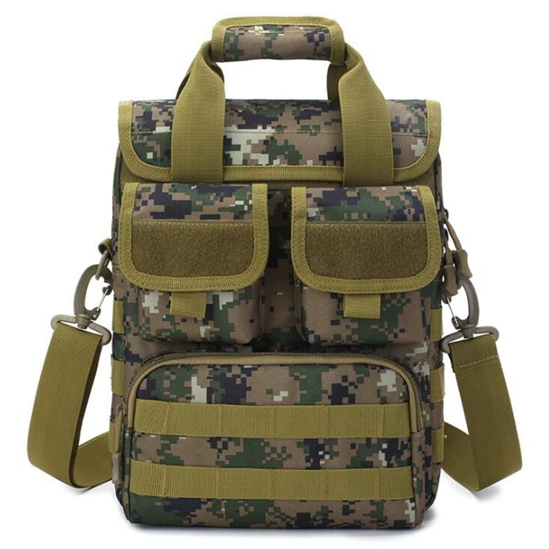 Outdoor Tactical Handbag A4 School Bag Commuter Shoulder Bag Army Camouflage Camouflage Messenger Bag Men\'s Tool Bag