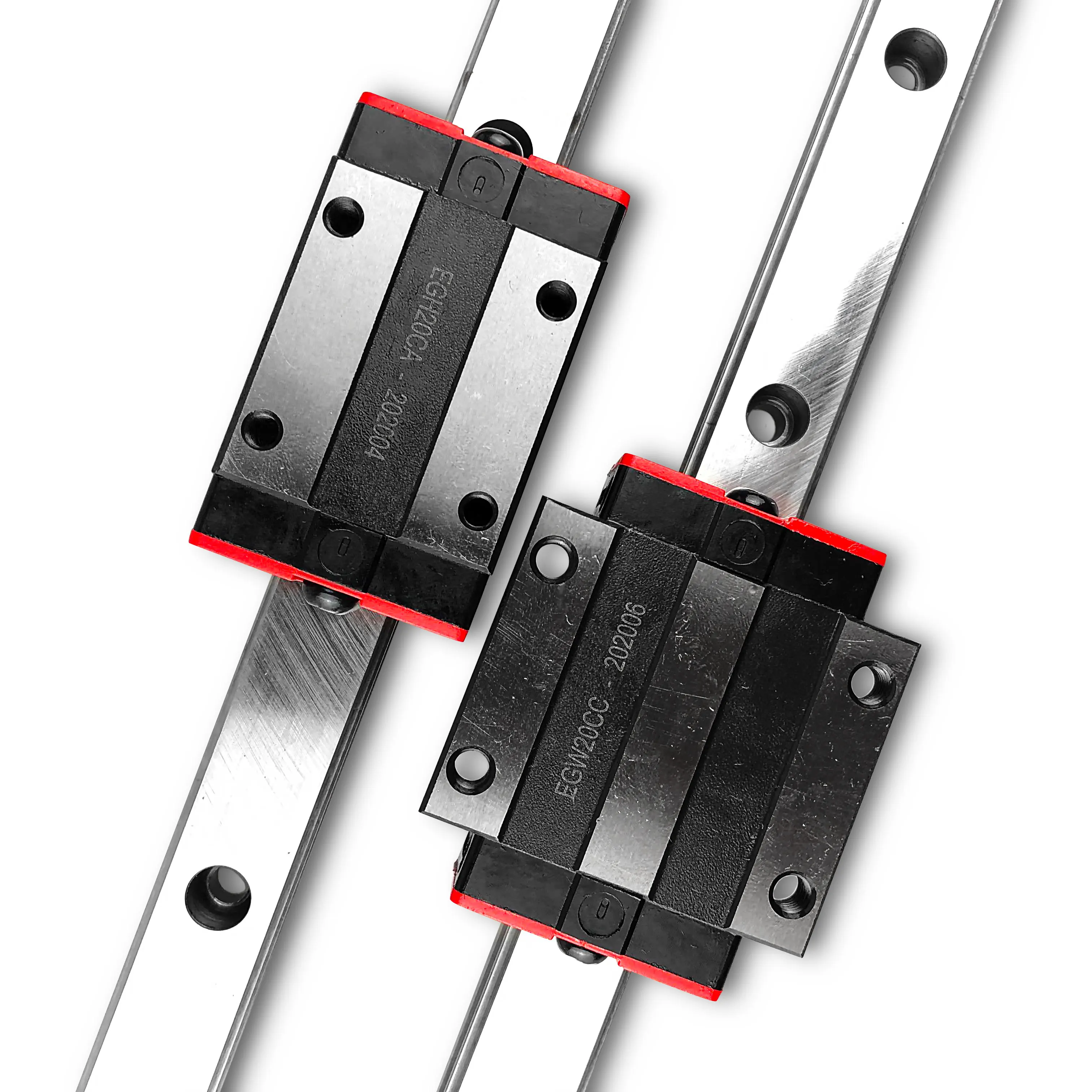 Linear Guide EGR25--1650 1700 1750 1800 1850 2200mm 2pcs Guide Rails and 4pcs Sliders EGH25CA/EGW25CC Low Resistance Sliders