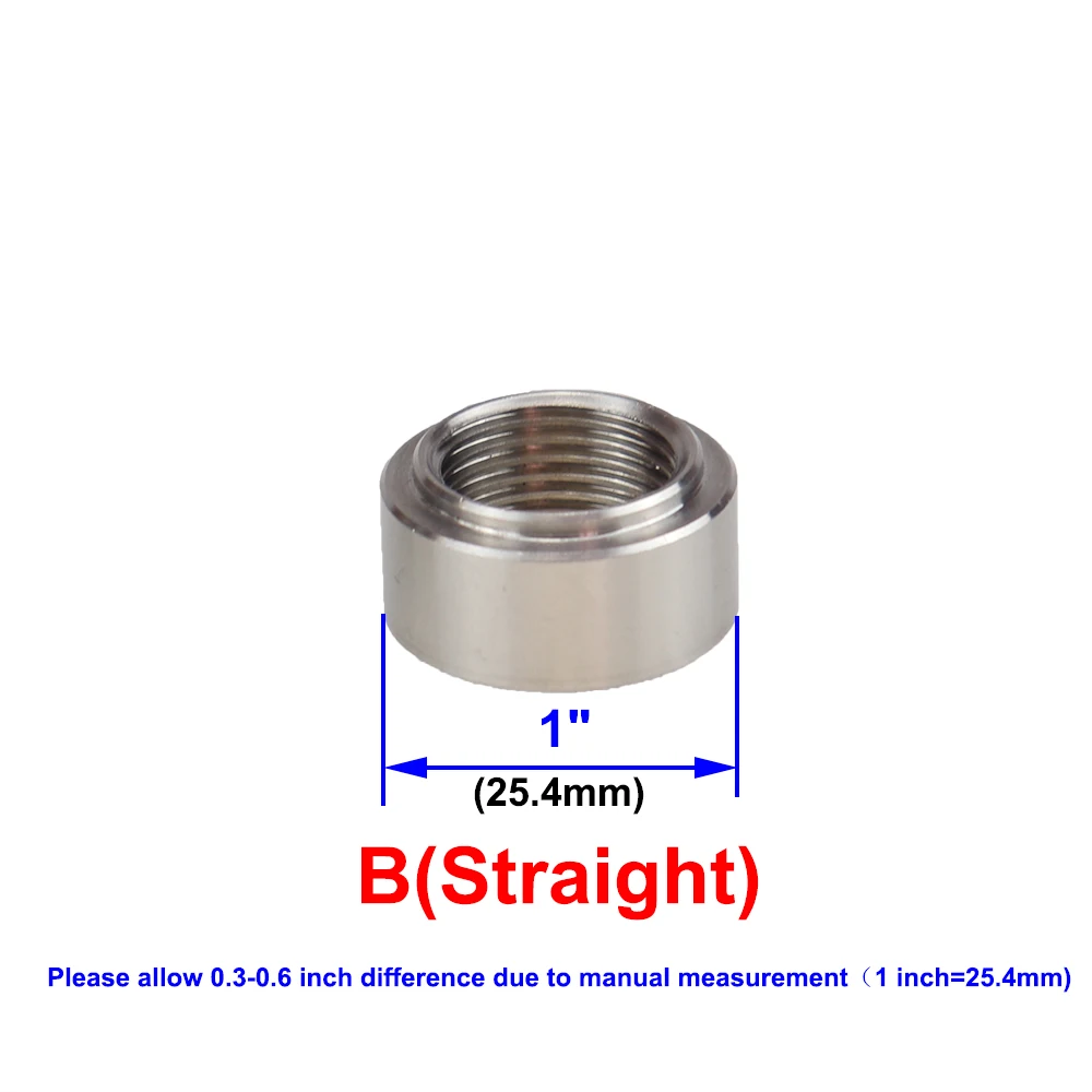 Oxygen Sensor Stainless Steels Bung Plug Nut Stepped Mounting Cap Kit Plug Nut Plug Wideband Nut Fitting Weld Bungs M18X1.5