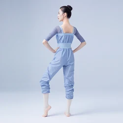 Women Adult Camisole Dance Pants Jumpsuit Elastic Waist Yoga Sweat Pants Girls Jogging Trousers Nylon Loose Tracksuit Trousers