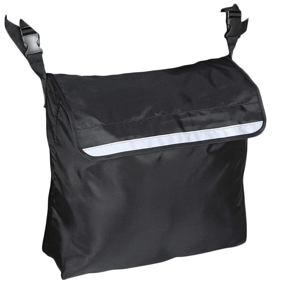 Borsa zaino per sedia a rotelle di grande capacità tracolla regolabile sedia a rotelle e accessori per camminatori borse portaoggetti laterali