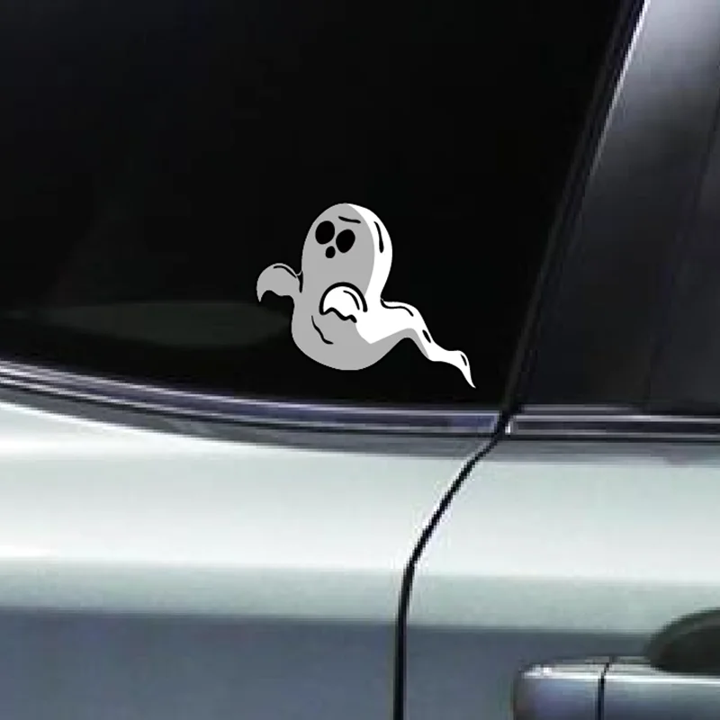 

Funny Ghost Car Stickers Decal Vinyl for Vehicle car Motorcycle Fuel Tank Cap 13cmx11cm