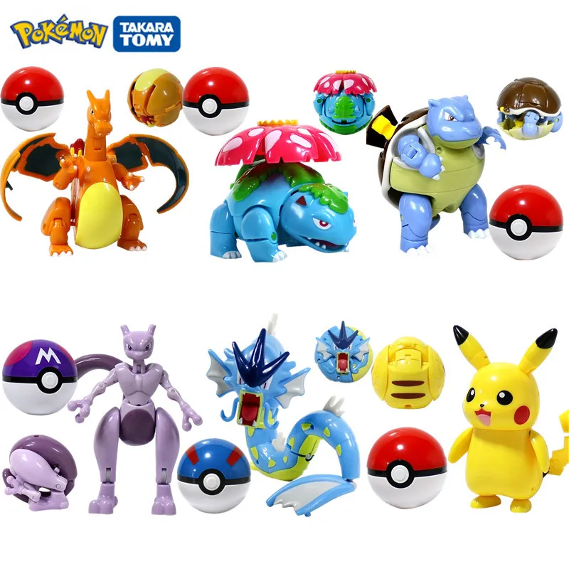 

Pokemon toys set pokemon figures Pikachu Action Figure Game Poke Ball toy Model Cartoon Anime Figure Collect Child birthday gift