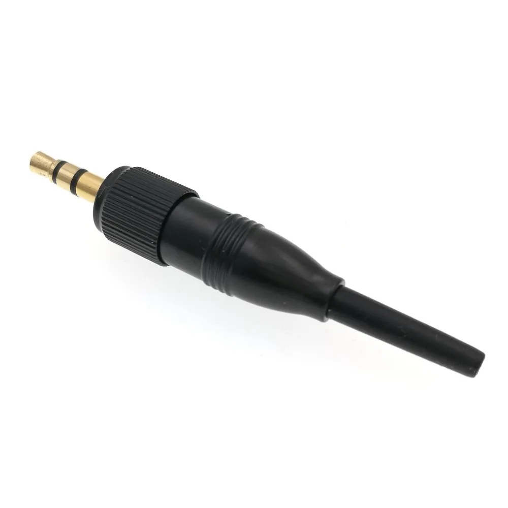 10 sztuk czarny 3.5mm 1/8 \'\'śruba radia blokowanie Audio złącze blokady dla Sennheiser Sony Nady Audio2000S Mic zapasowa przejściówka Adapter