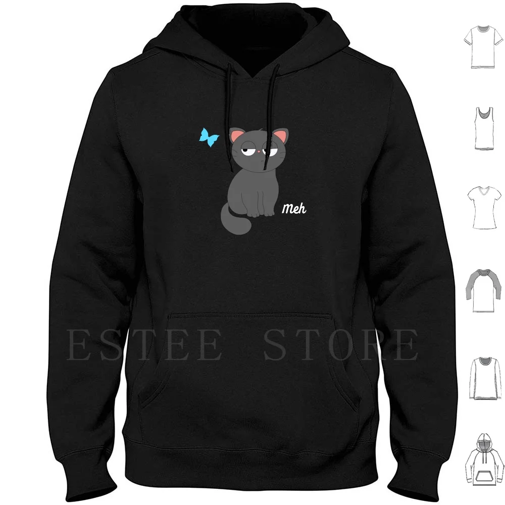 Sweat-shirts pour Amoureux de chats indifférents et amusants, avec motifs de chats 'Meh', de chats amusants, de chats Kawaii, de chats mignons, de chats indifférents, de chats, et d'animaux de compagnie
