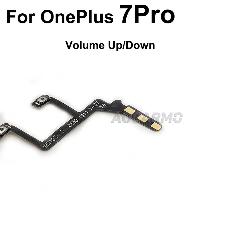 Aocarmo For OnePlus 7 Pro 7Pro Power On/Off Volume Up/Down Button Flex Cable Replacement Part