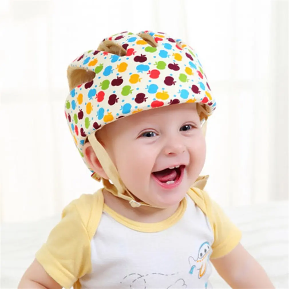 Baby Safety Helmets Cotton Infant Protective Hat Headguard for Newborns Boys Girls Crashproof Anti-shock Hat