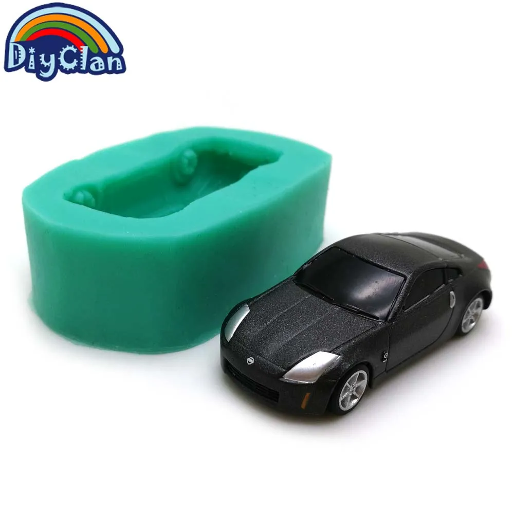 2 Style Simulation Sports Car Silicone Molds For Cake Decorating Chocolate Fondant Mould Resin Polymer Clay Tools