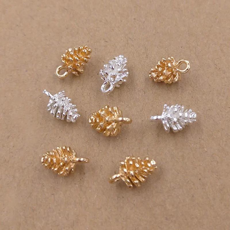 

Metal Pine Cone Charms Crafts for Women Earring Dangle Hanging Drop Earrings Pine Cone Pendant Jewelry Making DIY Accessories