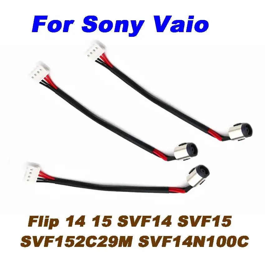 1-5Pcs NEW DC Power Jack Cable Socket Wire connector For Sony Vaio Flip 14 15 SVF14 SVF15 SVF152C29M SVF14N100C