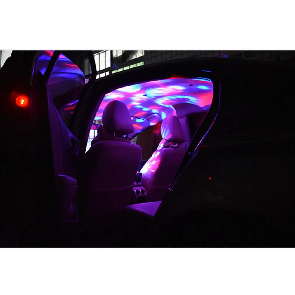 Lámpara de bola mágica con Control de voz, Rgb, teléfono móvil Android, Apple, Usb, linterna para coche, Dj, luz de escenario