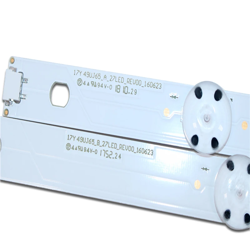 Bande de rétroéclairage LED pour LG, 49UJ630, 49LJ614V, 49UJ634V, 49UJ701V, 49UJ670, 49UJ651V, 49UJ670, 17Y, 49LJ61, 49LH61, 49UJ65, A B _ 27LED, 6 pièces