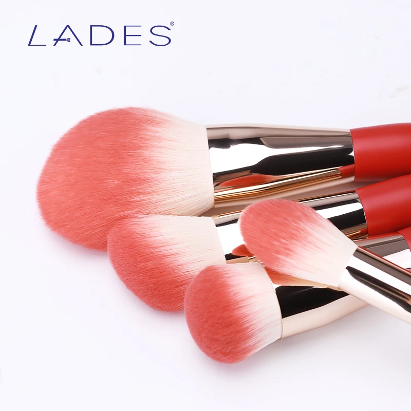 LADES Makeup Brushes Set Powder Eyeshadow Make Up Brush Foundation Blending Blusher Women Beauty Cosmetics Tool With Pouch