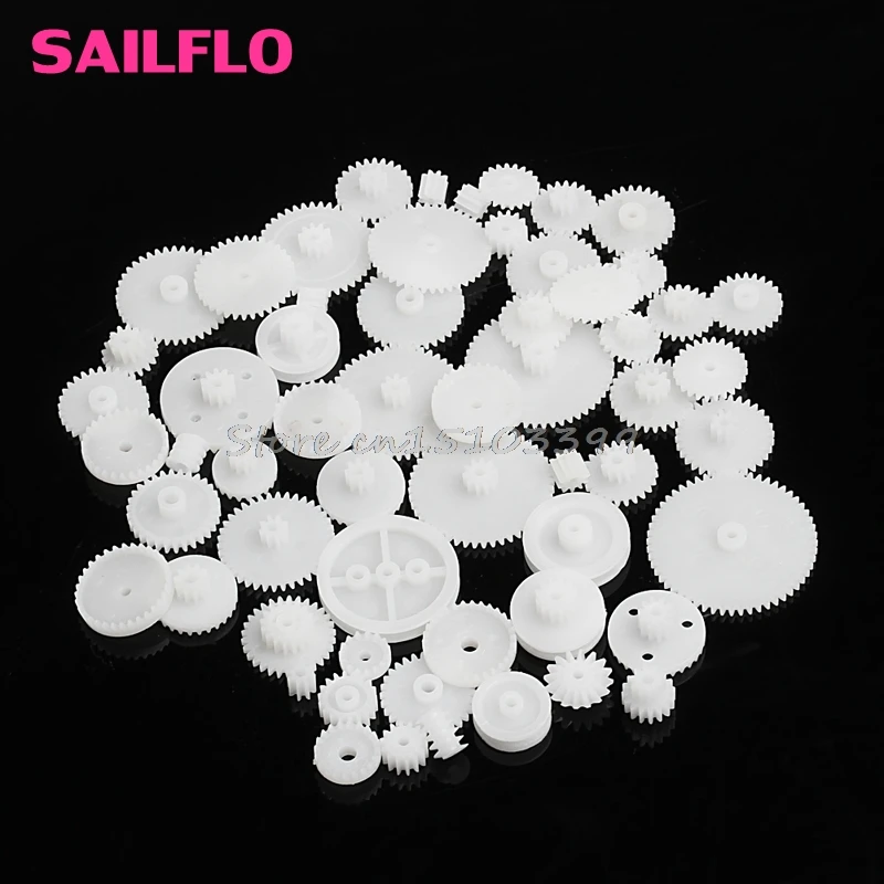 58Pcs Toothed WSFS Gears Plastic All Module 0.5 Robot Parts DIY New Drop shipping new arrival high quality