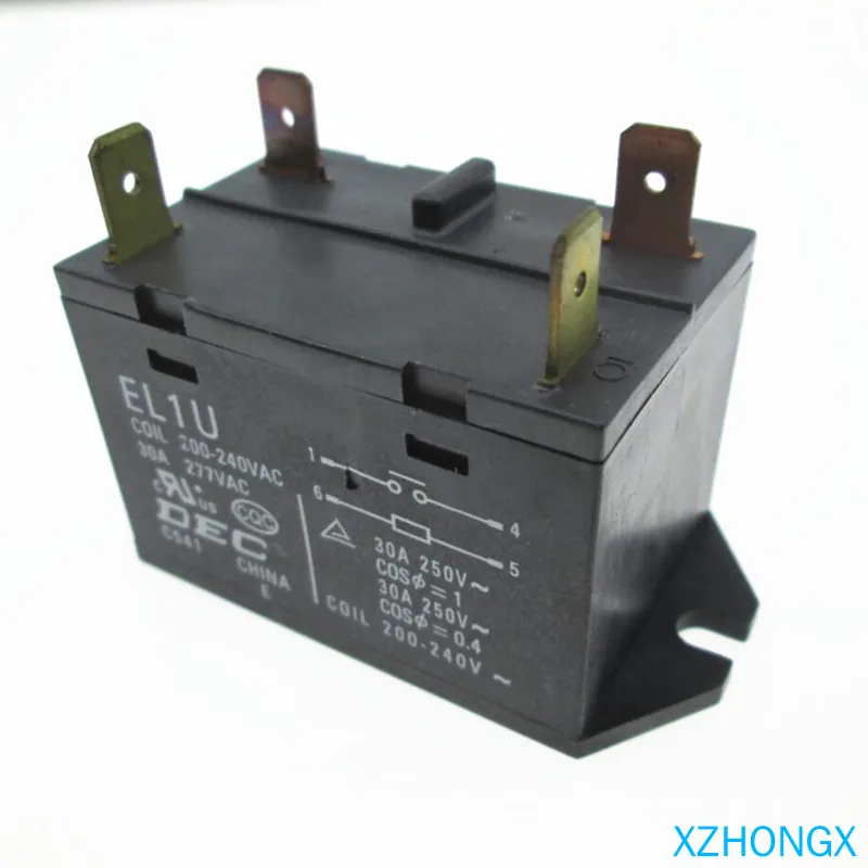 relay EL1U 30A 250VAC 277VAC 200VAC-240VAC