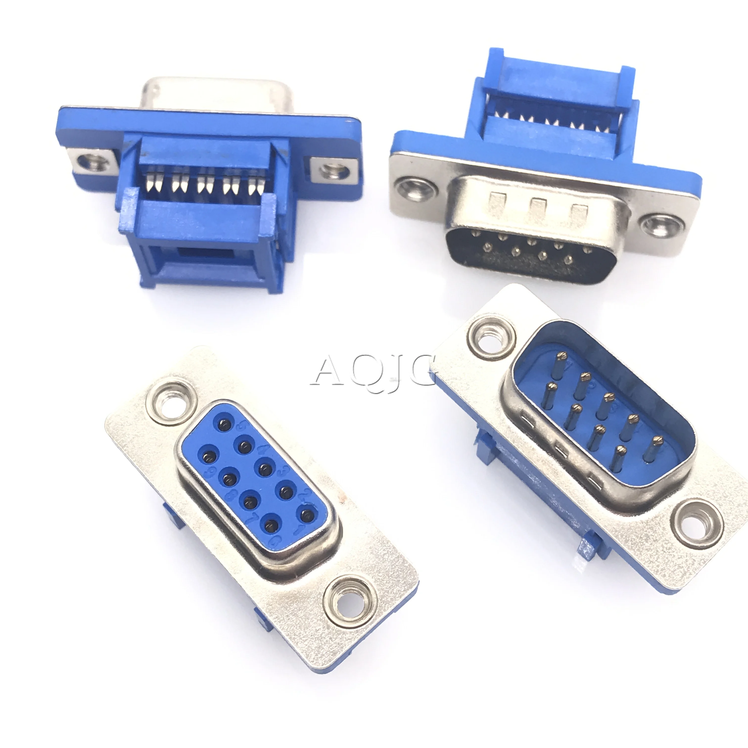 2pcs D-SUB DIDC 9 15 25 Pin DB9 DB15 DB25 DB37 Male Female Head line pressing type connector D SUB DIDC-9P 15P 25P 37P Connector