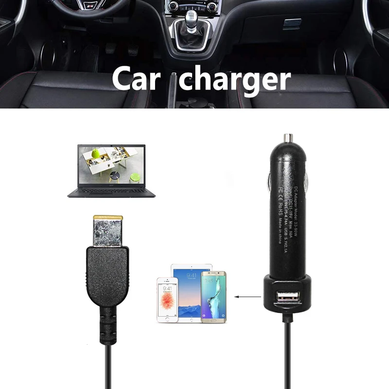 شاحن سيارة يونيفرسال 90 وات 20 فولت 4.5A تيار مستمر محول طاقة لينوفو G400 G500 G505 ثينك با X1 كربون X60 X61 Z60 Z61 T60 T61