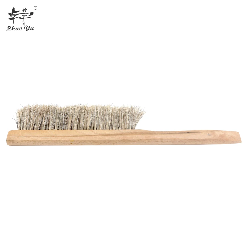 Beekeeping Bee Brushes Two Rows Of Horse Tail Hair Wood Honey Brush Wasp Sweep Beehive Beekeeper Equipment