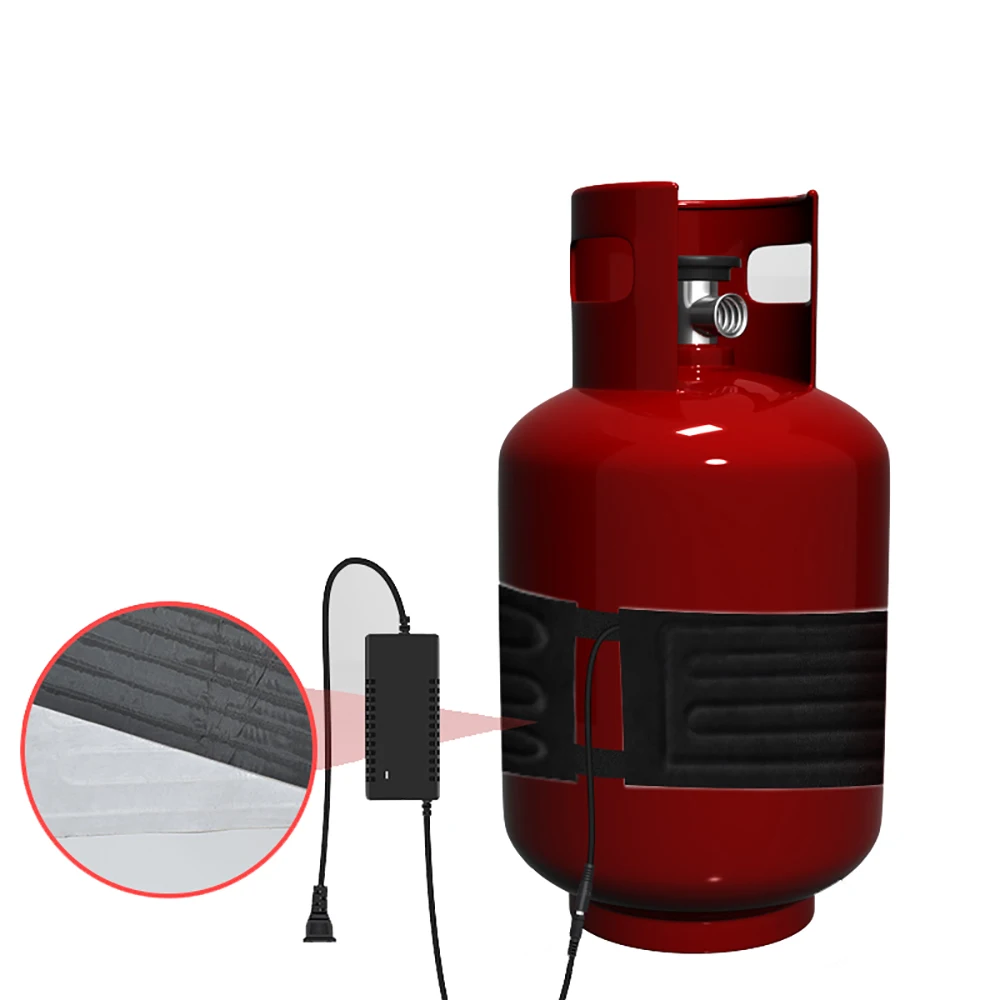 Faixa do Calefator do Tanque do Armazenamento do Gás Líquido Cilindro de Aço Correia Elétrica do Aquecimento Ptc Auxiliar Aquecedor 970×200 mm 15kg 220v