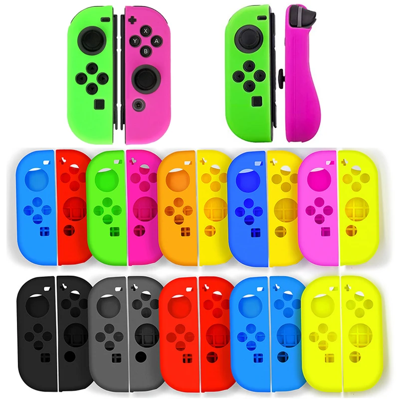 New for Joy con Silicone Rubber Skin Case Cover for Switch Joycon Controller Protection Sleeve Case