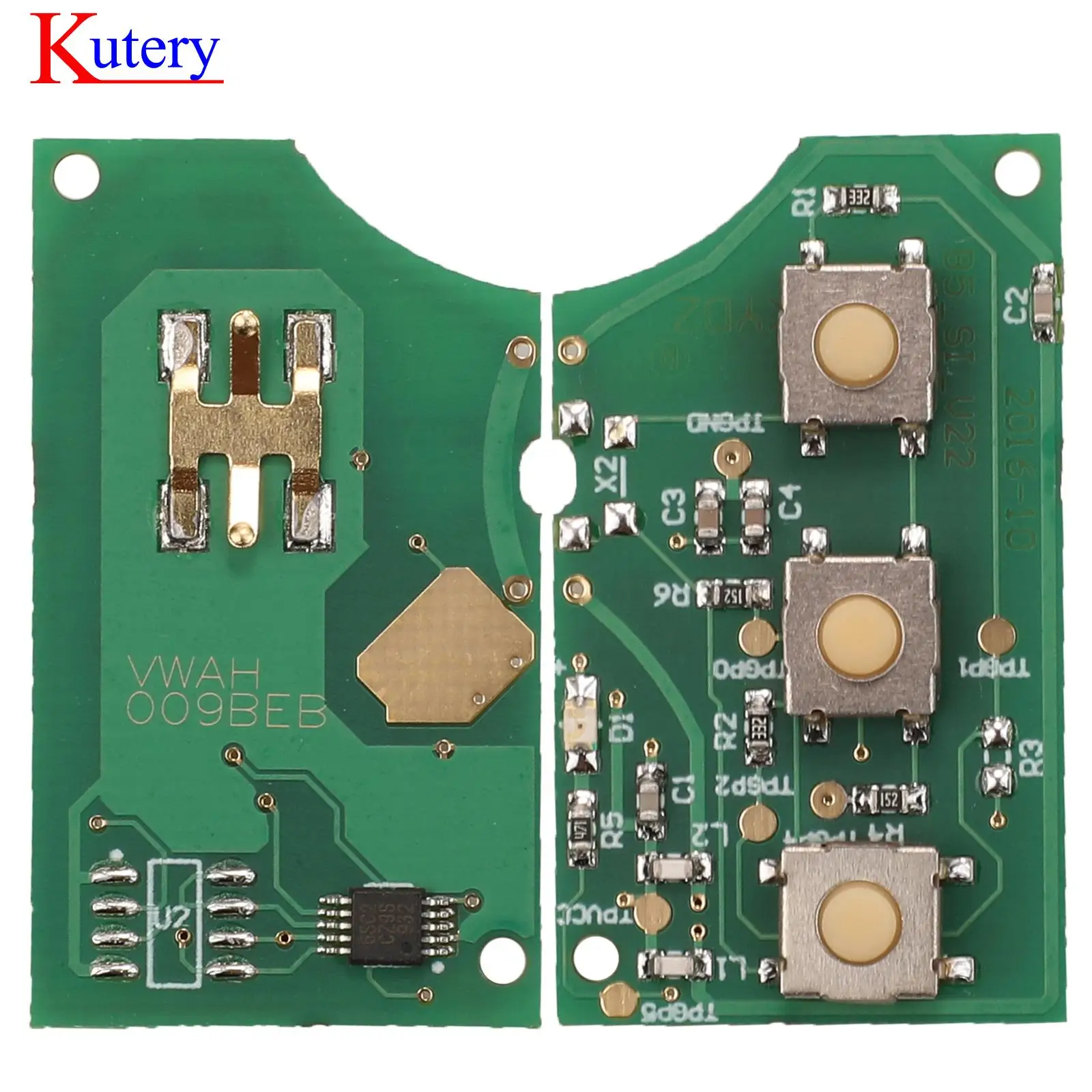 jingyuqin 1J0959753DA/1J0959753AH/1K0959753G Remote Car Key Circuit Board 434 MHZ For Volkswagen VW Beetle Bora Golf Polo Passat