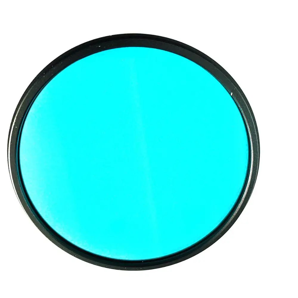 optical Blue Filter Glass diameter 77mm with metal frame ring type QB26 for camera lens