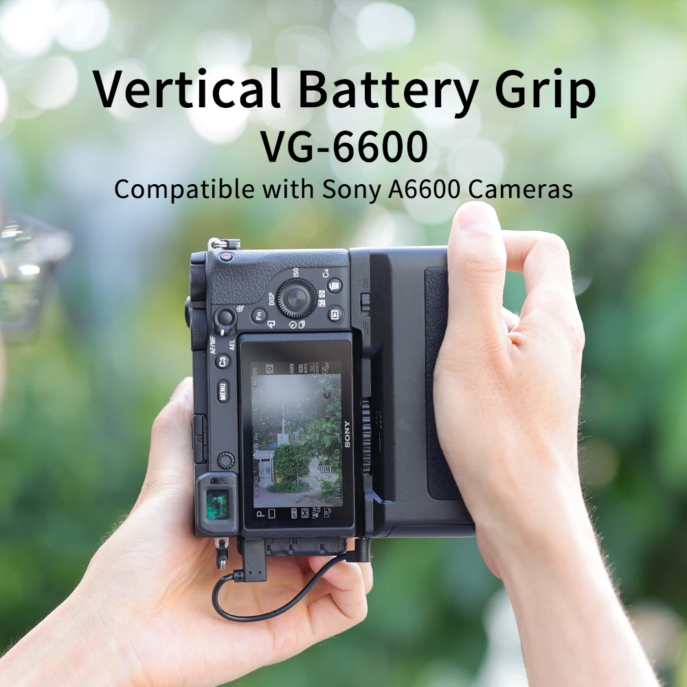 KingMa VG-A6600 Vertical Battery Grip Professional Handle Grip For Sony Alpha 6600,A6600,ILCE-6600 Camera Vertical Shooting Grip
