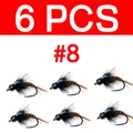 6 piezas talla 8