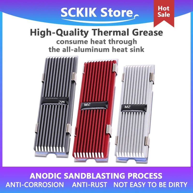 M.2 SSD NVMe Dissipatore di Calore dissipatore di calore M2 2280 Hard Disk SSD Alluminio del Dissipatore di Calore Per PC WXTB