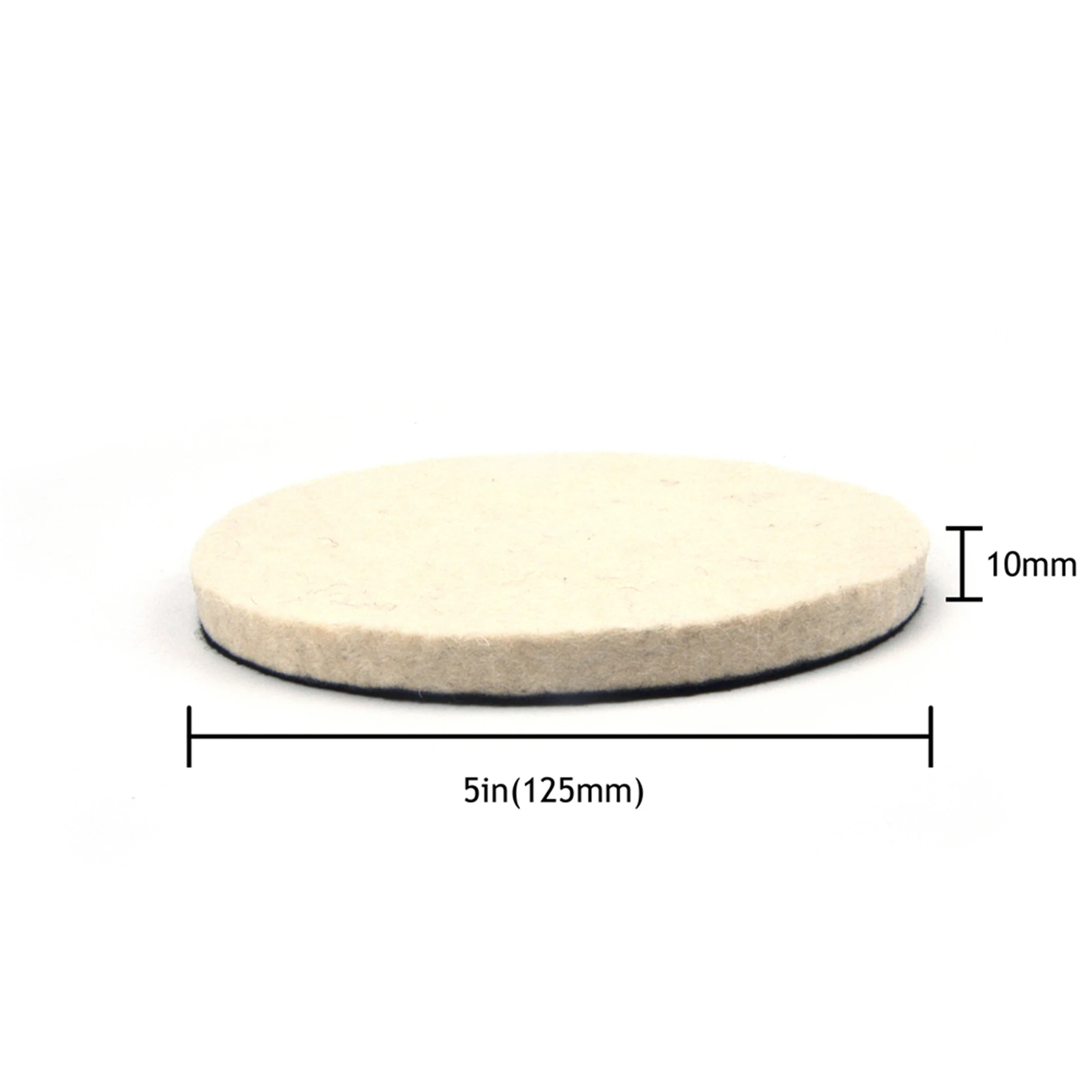 2PCS 5 Inch 125mm Auto Glas Wolle Polieren Pad Fühlte Schleif Scheibe Schleifen Polieren Pads für Haken & schleife Sander Power Werkzeuge Dreh
