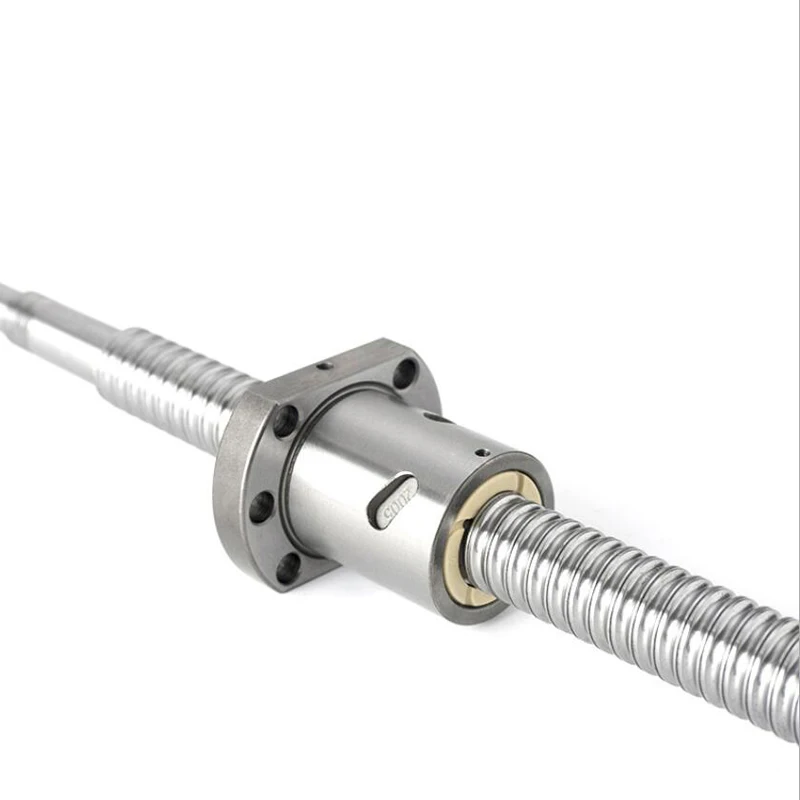 SFU1204 C5 Ball Screw BallScrew With1204 Flange Single Ball Nut End Machined Customizable Any Size Processing For CNC 3D Priter