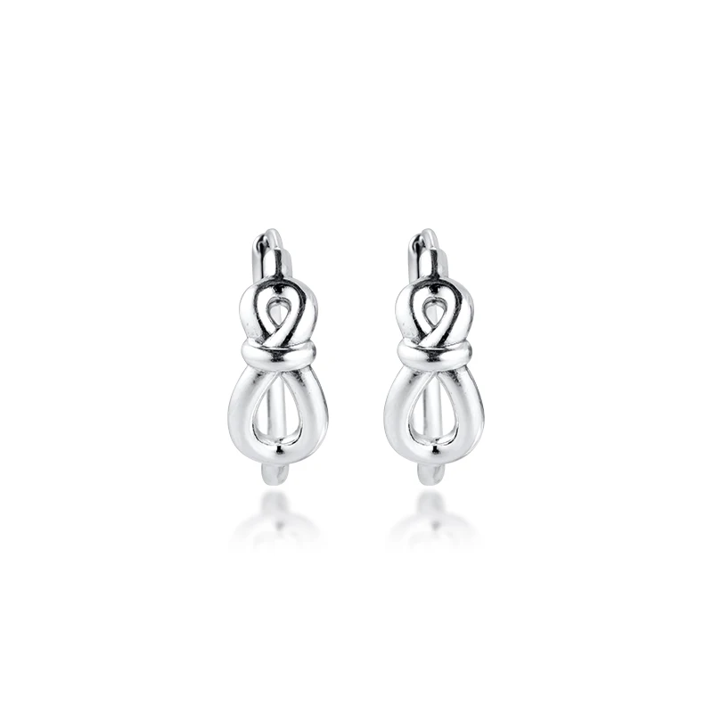 

Infinity Knot Hoop Earrings for Women 925 Sterling Silver Earrings Jewelry Crystal Women Earrings Fine