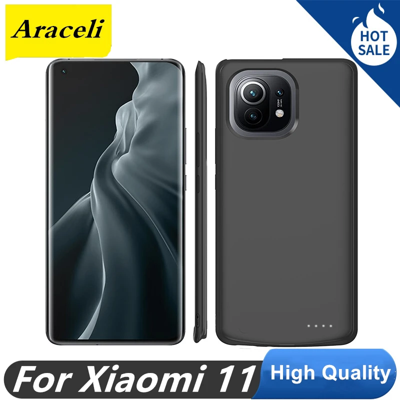 

6800 Mah For Xiaomi Mi 11 Battery Case Smart Phone Stand Cover Smart Power Bank For Xiaomi 11 Battery Charger Case