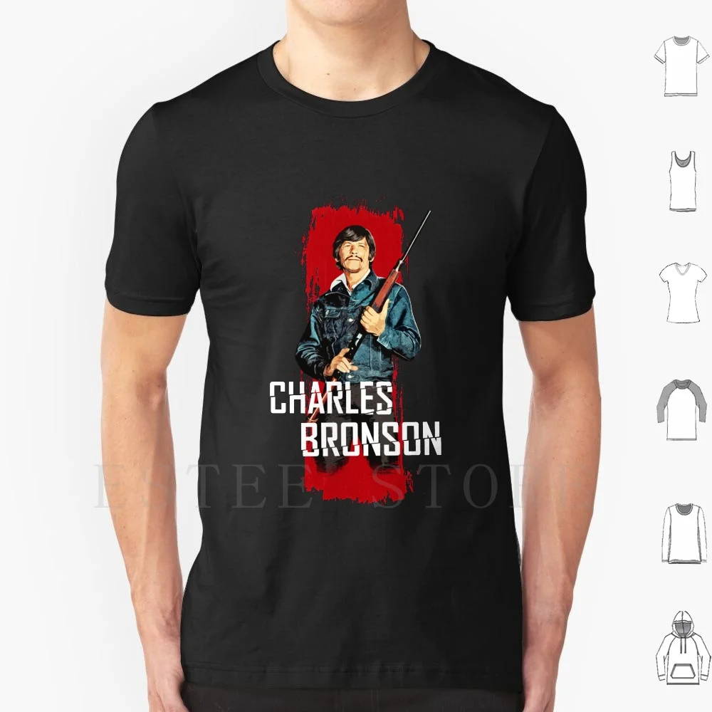 Bronson-Mr. Majestyk T Shirt Cotton Men DIY Print Bronson Mr Majestyk The Law I Death Wish Melon Farmer Movie Cinema Icon