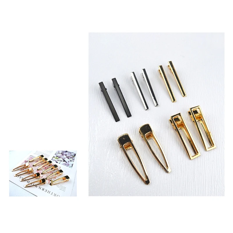 Geometric Barrette Hair Clip Silicone Mold Jewelry Epoxy Resin Acrylic DIY Hairpin Keychain Bookmark Casting Making Tool