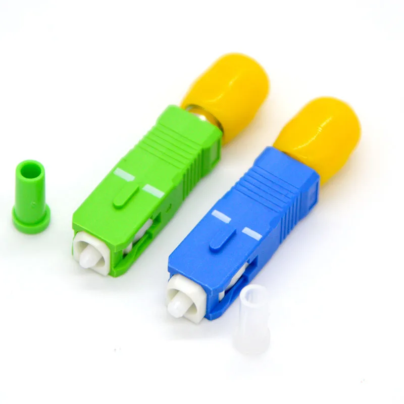 10PCS New Fiber Optical Connector Single Mode ST Female To SC Male Flange Coupler Hybrid Adapter Connector  Special Wholesale