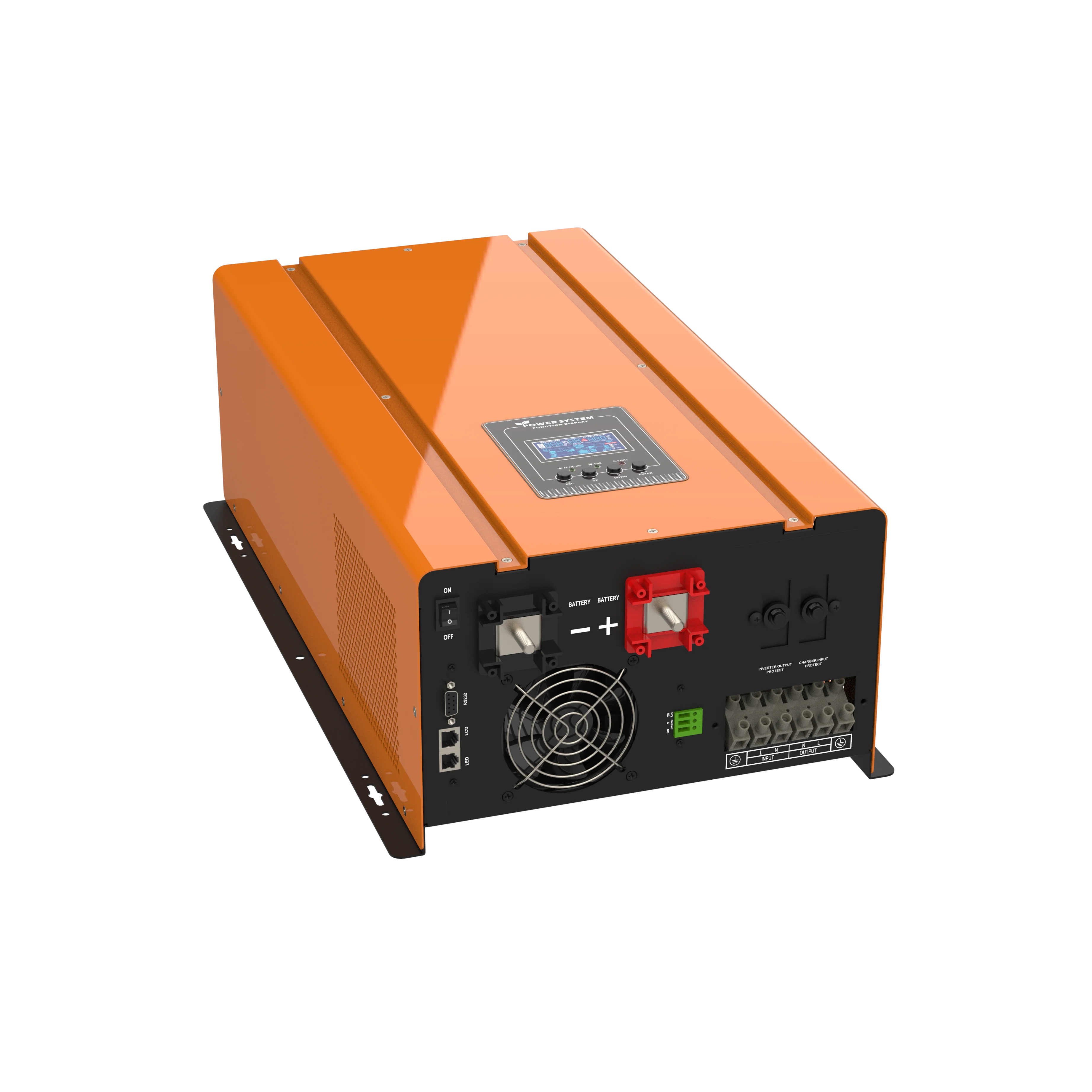 Low Frequency 12000W 48V/96VDC to 220VAC Pure Sine Wave Off Gird Power Inverter with Battery Charger and UI Transformer